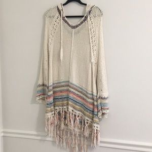 Free People Knit Poncho
